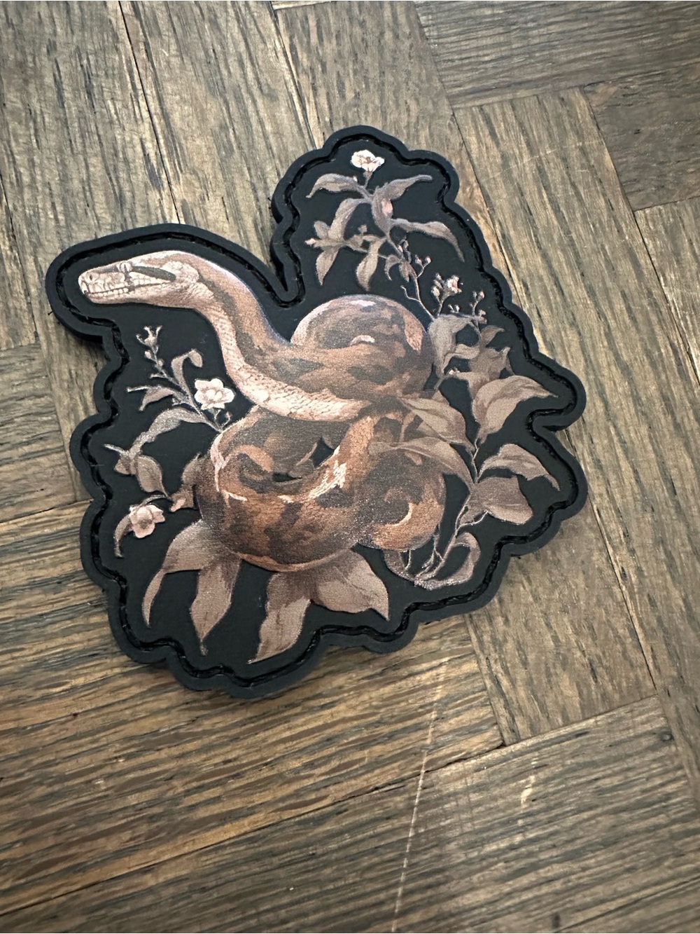 WOLFpak Brown Snake Reptile Patch - Decorative PVC VELCRO Patch